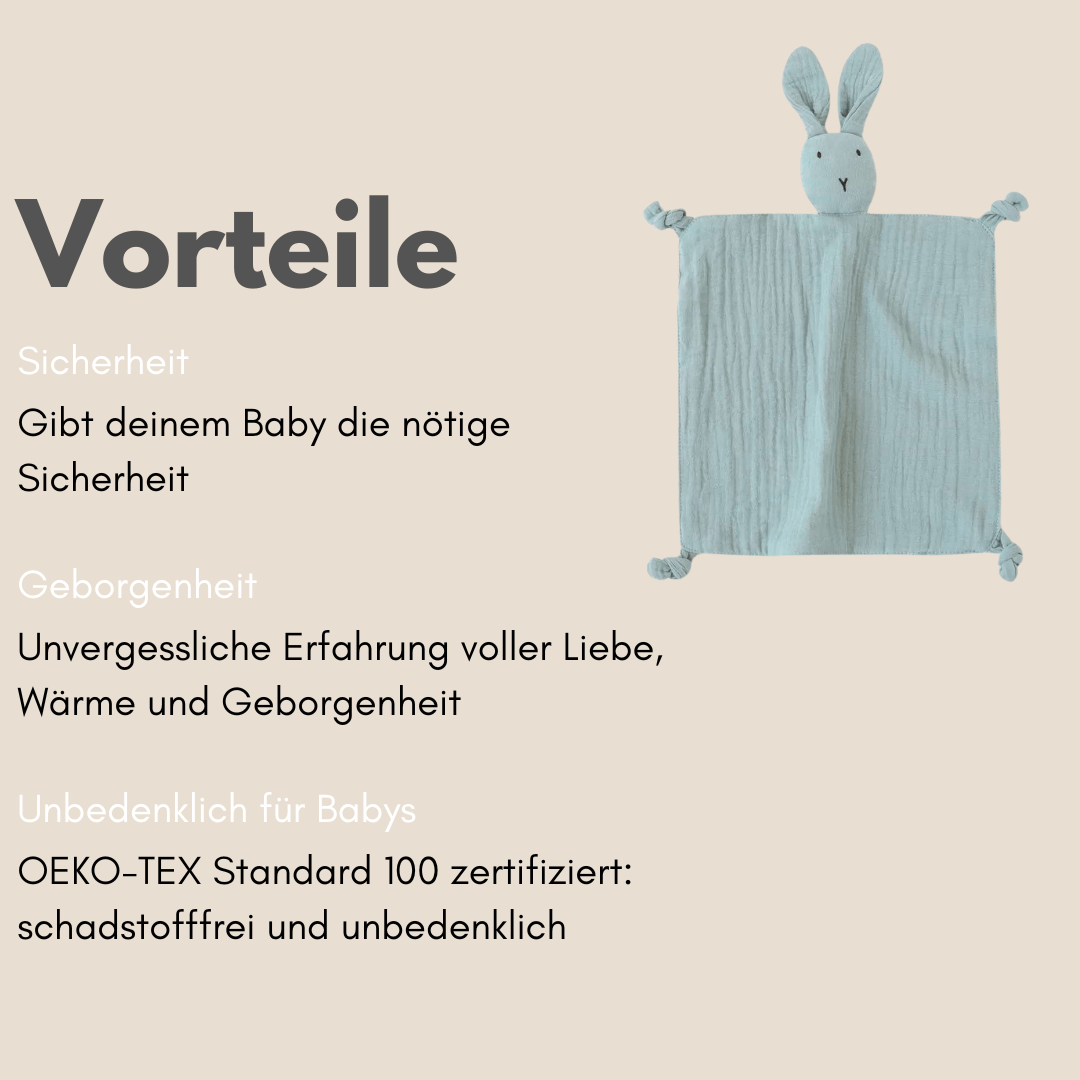 Schnuffeltuch Hase Mint Vorteile