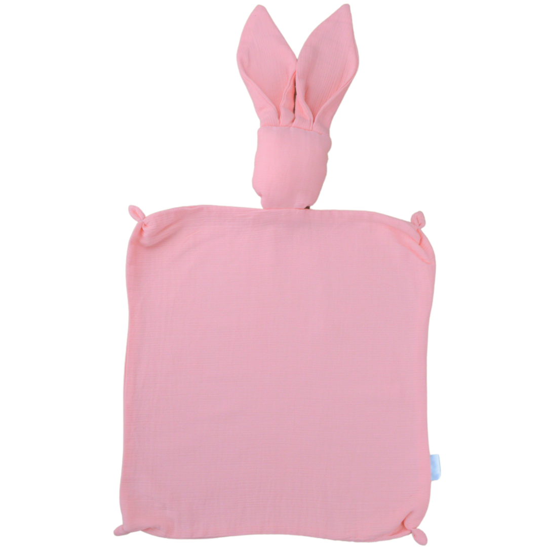 Schnuffeltuch Hase Musselin Rosa