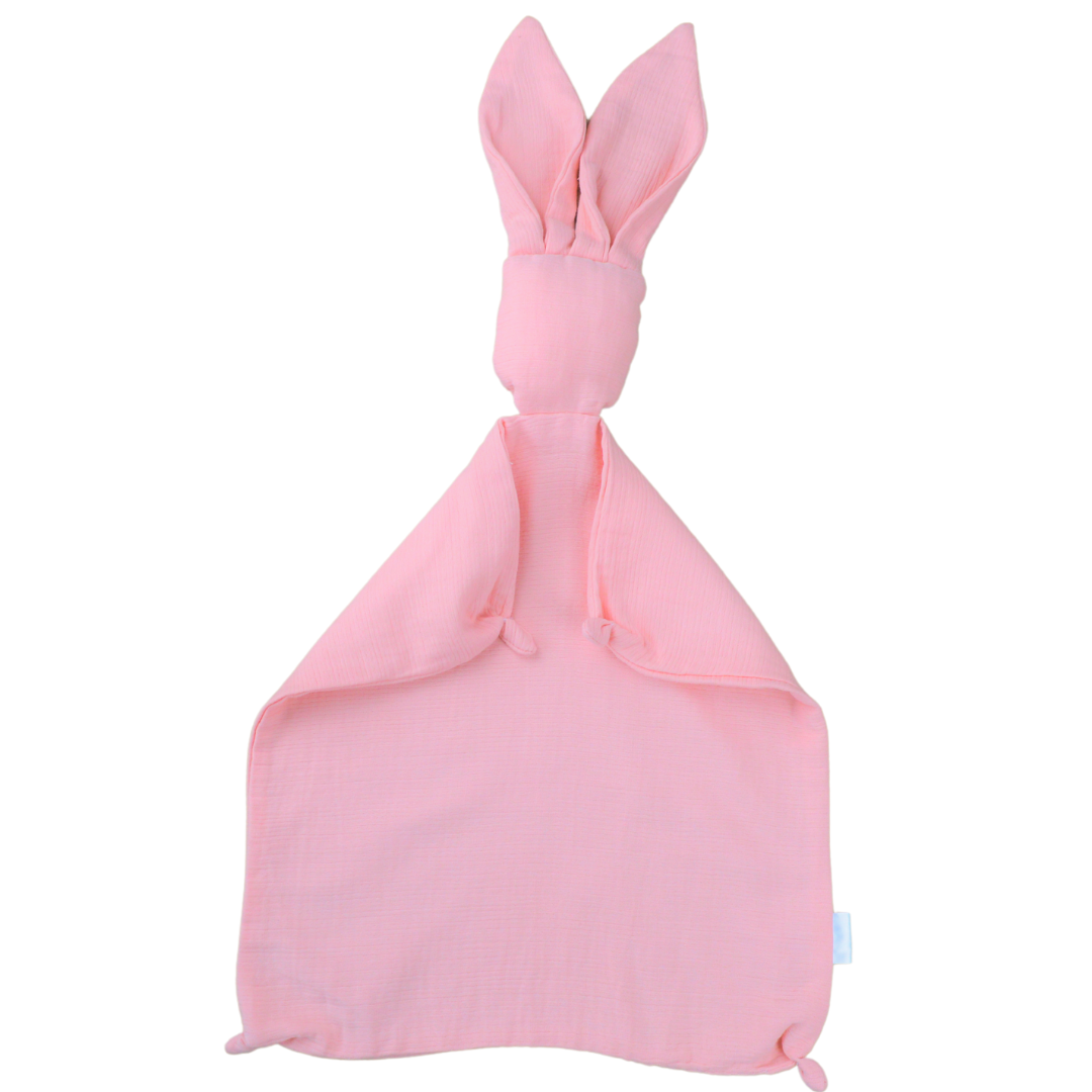 Schnuffeltuch Hase Musselin Rosa