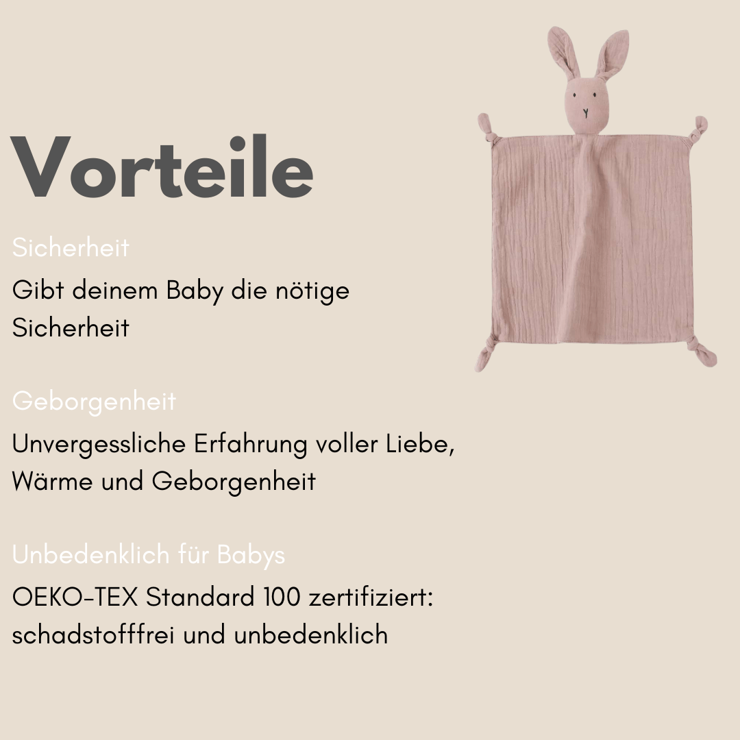 Schnuffeltuch Hase Rosa Vorteile